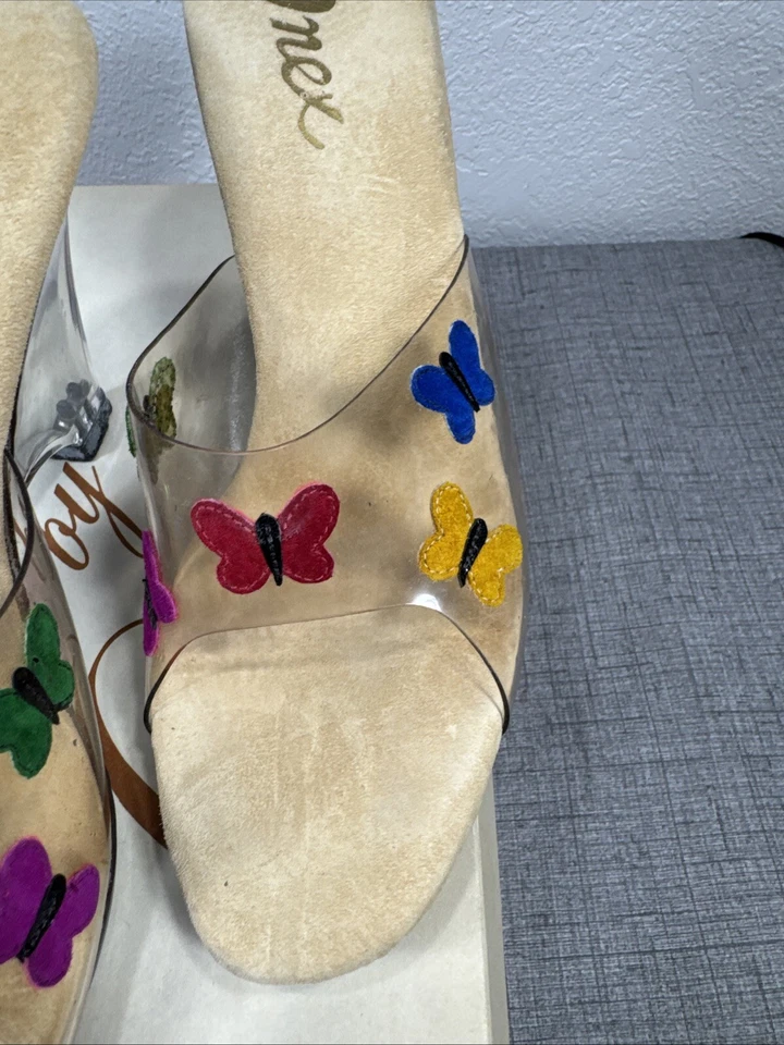 复古 Onex 多麂皮绒高跟鞋 7 码蜂蜜 — 第 3/4 张图片