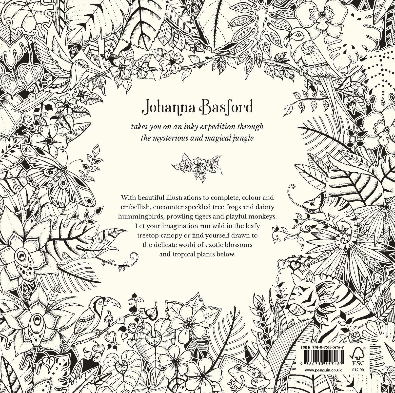 Thumbnail - Magical Jungle | An Inky Expedition & Colouring Book | Johanna Basford