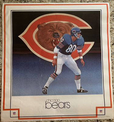 Chicago Bears DAMAC 1979 NFL Team Poster Original Vintage