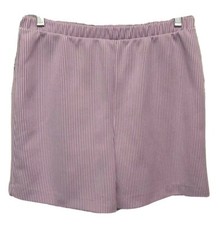 12 Vintage High Elastic Waist Striped Womens Shorts