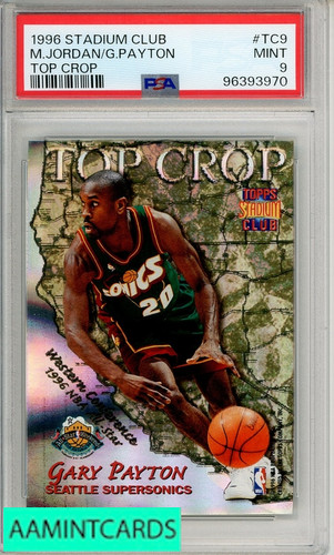 Michael Jordan/G Payton #TC9 — 1996 Stadium Club Top Crop basketball card