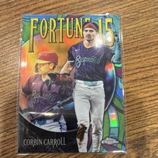 Topps 2025 Chrome Update Corbin Carroll Fortune 15 F15-15 Insert Baseball