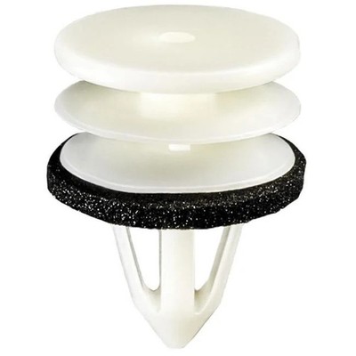 Auveco AVC20616 Triple Head Door Panel Retainer with Sealer Nylon - White