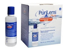 Purilens Plus Preservative-Free Contact Lens Saline 120mL | 6 Pack