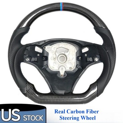 Carbon Fiber Flat Sport Steering Wheel DTC For BMW 328i 335i E90 M3 E91 E92 135i