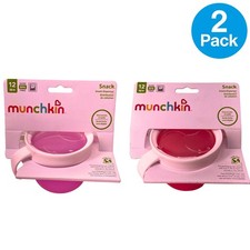 Munchkin Snack Catcher Cup 12M BPA Free 2 Pack New