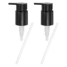 2 Pcs Soap Dispenser Pump Heads for Standard 24/410 Neck Size, Black