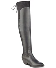 GUESS Vianne Western Over The Knee Boots US 6.5 M Black