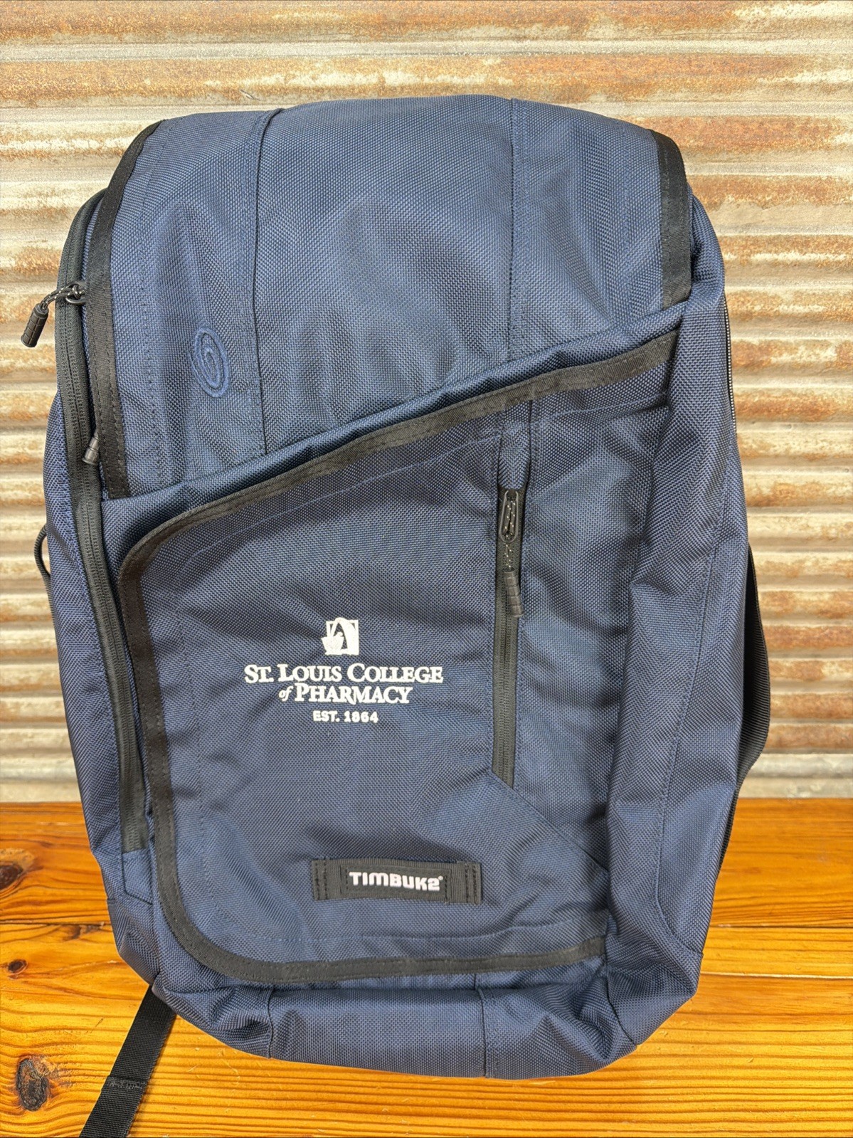 Blue/black Tweed Medium Laptop Padded Messenger Bag Commuter