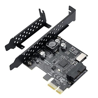 PCI-E 1X to USB 3.2 GEN1 5Gbps 20pin Front Panel Header USB 3.0 TYPE-E + 19PIN
