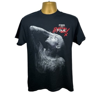 Chris Brown Trey Songz Between The Sheets Tour 2015 T-Shirt schwarz Medium Rap Tee