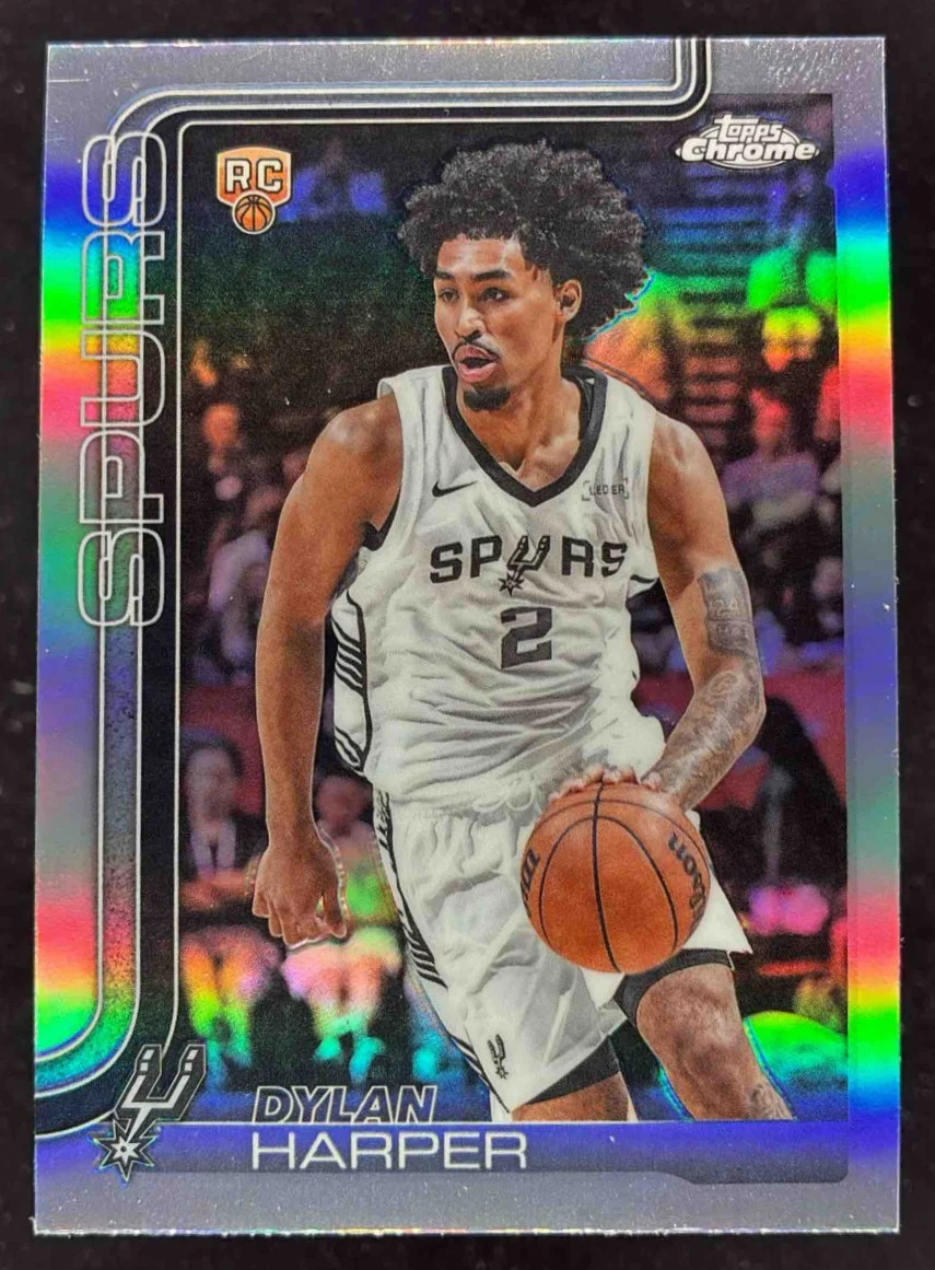 2025-26 Topps Chrome Refractor #252 Dylan Harper RC