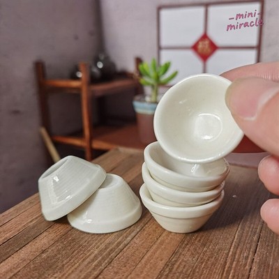 4PC 1/6 Scale Dollhouse Miniatures Kitchen Mini Bowl 11.5''inch Doll Accessories