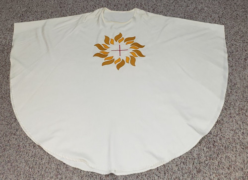 PRIEST CLERGY CHASUBLE VESTMENT ROBERT GASPARD CO LIGHTWEIGHT LOVELY APPLIQUE
