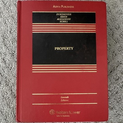 Aspen Publishers Property 7th Edition Hardcover Law Textbook Dukeminier et al