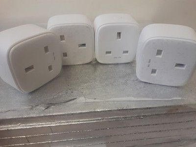 Amazon Basics Einzelsteckdose Innen WLAN Smart Plug funktioniert nur mit Alexa - 4 Stück