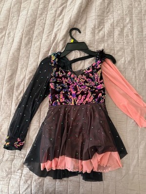 artistic skate dress, dance, stoned dress, handmade