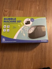 NEW Fansteck Bubble Machine with Light Effect 20000 Bubbles Per Minute 42 holes