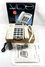 Ameriphone Dialogue VCO Telephone Hearing Aid Compatible LAN Line Tested W/ Box
