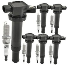 UF558 Ignition Coil Pack 273013E400 and Iridium Spark Plugs Set of 6 Fit for