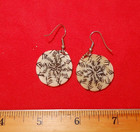 Native American (Akimel O'odham) Horse Hair Earrings- Blonde & Black Stitched — photo 2