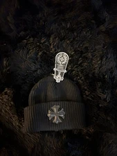 Brand New Men’s All Black Designer Chrome Hearts Beanie