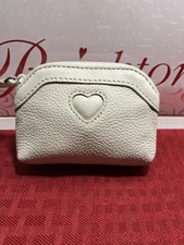 BRIGHTON COIN PURSE*CREAM COLOR/OFF WHITE LEATHER*NWOT
