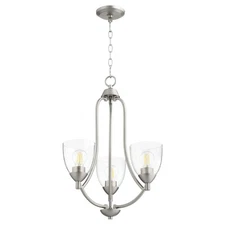 Quorum Lighting - Three Light Chandelier - Chandelier - Barkley - 3 Light