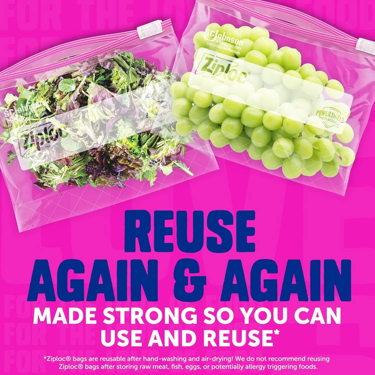 Ziploc Gallon Food Storage Slider Bags with Power Shield Technology for Extra Durability, 68 Count