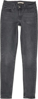 Levi's 710 Super Damen Jeans Grau Skinny Slim Stretch W29 L29 (88163)