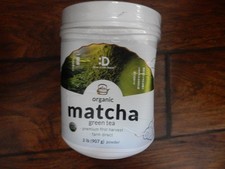 Organic Matcha Green Tea Powder, 2Lbs 907G Zero Sugar Deal Supplement Exp 04/27