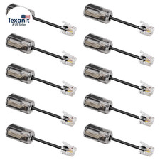 Telephone Cord Detangler 10 Pack , Anti-Tangle Telephone Handset Cable 360 Degre