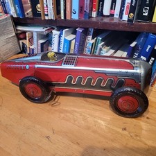 VINTAGE MARX  1930'S  TIN LITHO WIND UP  SPEED RACER  W/DRIVER
