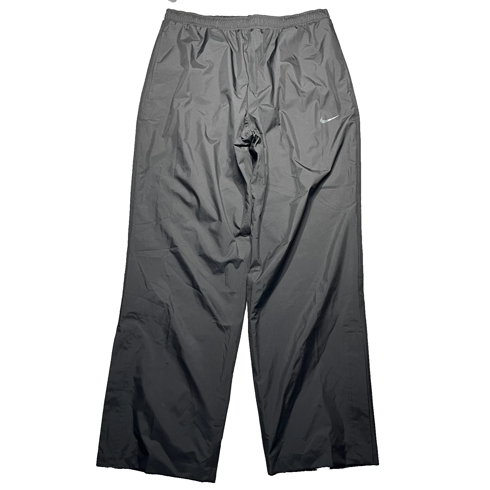 Nike Rain Pants Men's XL Waterproof Track Golf Storm Fit Black Relaxed Straight
