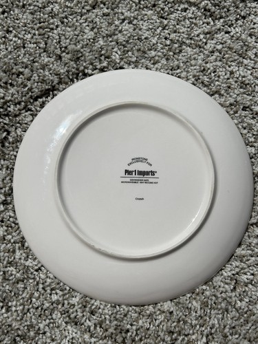 Pier 1 Imports EASTER CHICK Salad plate, 8 1/4", Ironstone Read Description - Picture 3 of 4