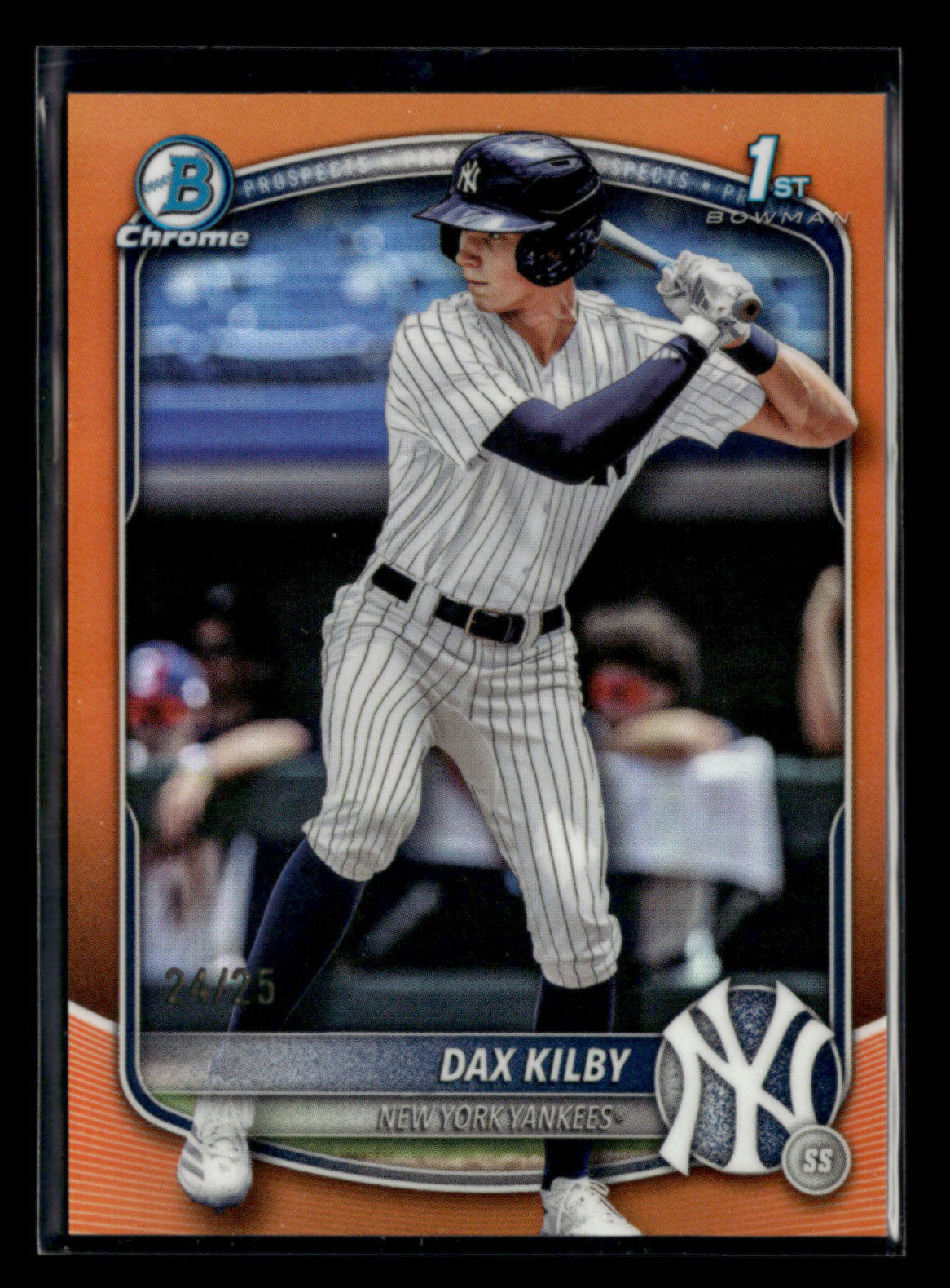 Dax Kilby 2025 Bowman Draft Baseball 1st Chrome Orange Refractor 24/25 [zjA98