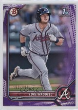 2022 Bowman Prospects Purple Pattern Border 162/199 Luke Waddell #BP-48 13kb