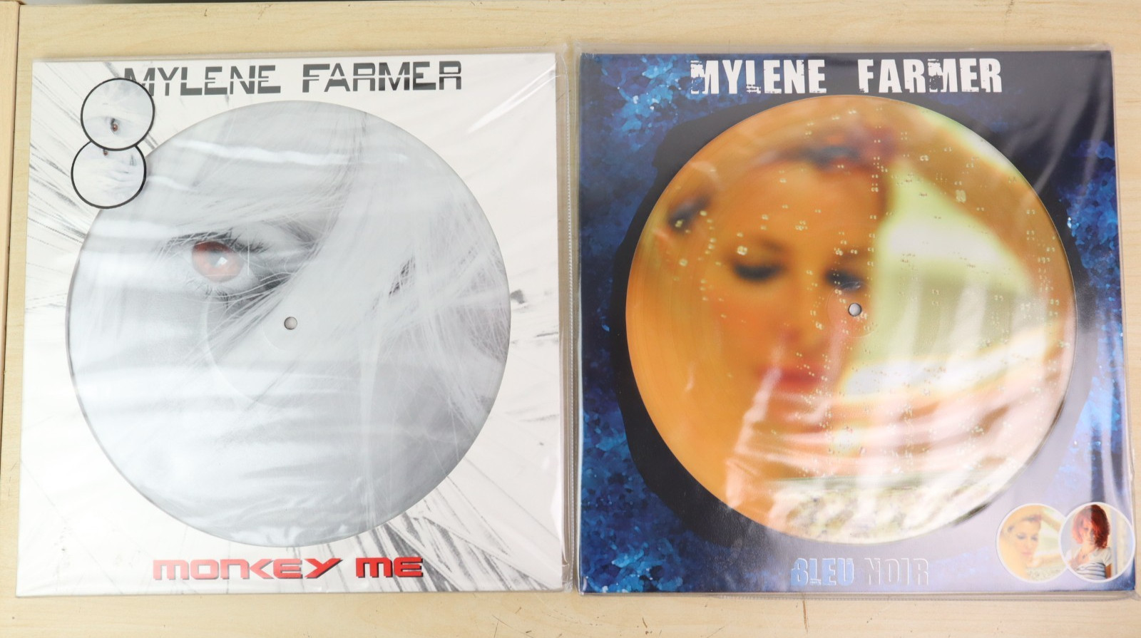 2X Mylène Farmer ‎– Picture Disc 2XLP BUNDLE Monkey Me & Bleu Noir 2022 SEALED