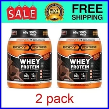Body Fortress Super Advanced Whey Protein Powder Chocolate 1.78 lbs x 2 pack