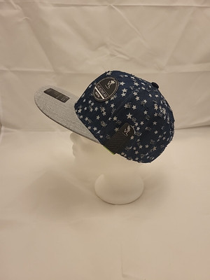 Snapback Cap Von Lamezan Denim Star / Light Grey Sterne 226-017 NEU ! UNISEX