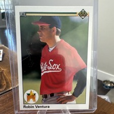 Upper Deck 1990 Robin Ventura #21 Star Rookie Chicago White Sox Baseball Card