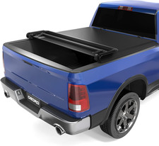Soft Quad Fold Tonneau Cover Four Fold Truck Bed Covers Compatible with 2009-202