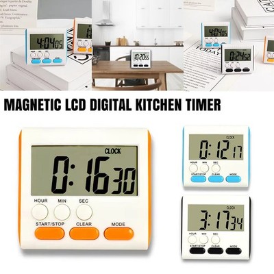 LCD magnetischer digitaler Küchentimer großes Display Count Up/Down lauter Alarm Arbeitszimmer