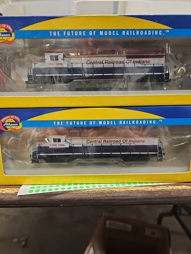 Juego Athearn escala Ho Raro GP50 fase 1 Ferrocarril Central de Indiana #5000+5008 | Zustand: New