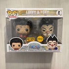 Funko Pop Luffy And Foxy Chase 2 Pack Hot Topic Exclusive One Piece