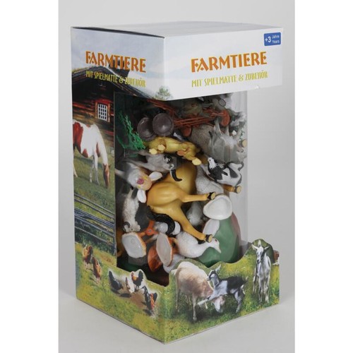 8x Tierfiguren Set Dose Kinder Spielzeug Dinosaurier Bauernhof Safari Dschungel - Bild 4 von 12