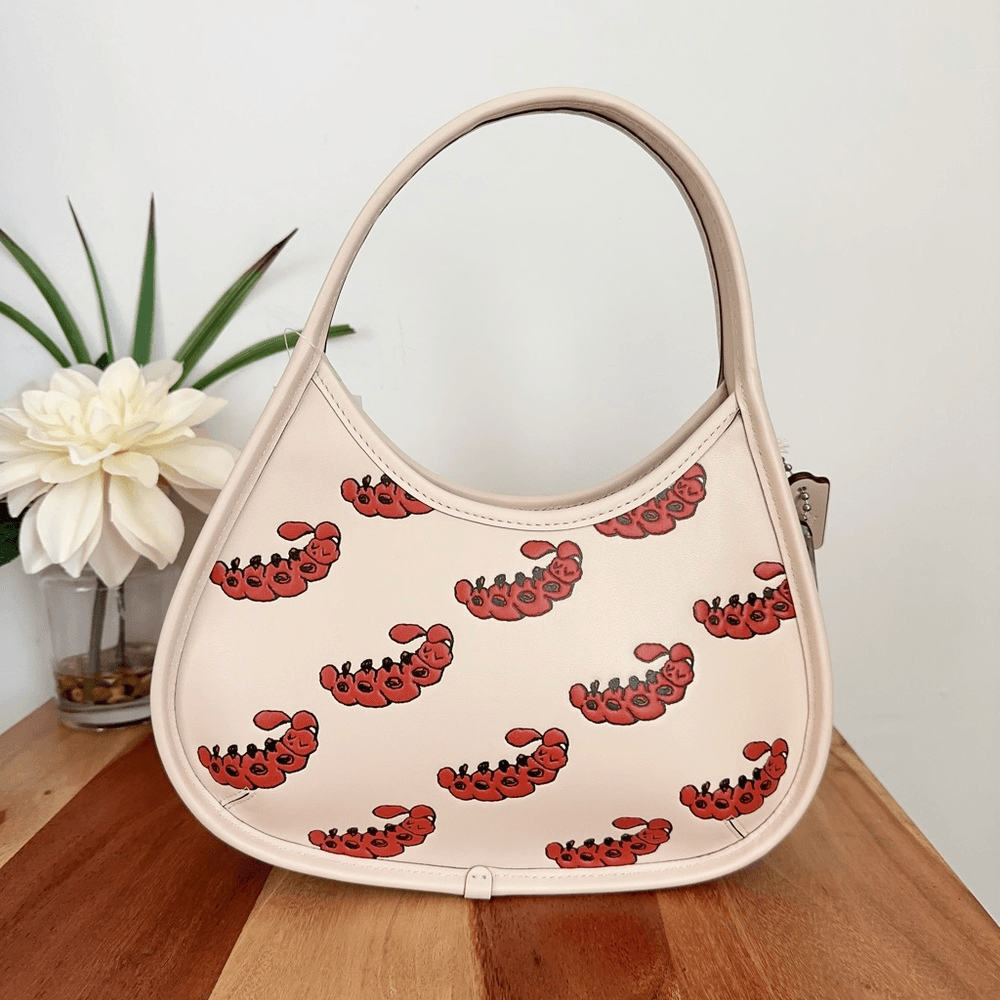 NWT Coach Ergo Bag In Coachtopia Leather With Sleepy Caterpillar