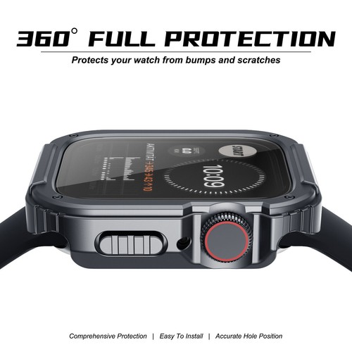 Full Cover Case Displayschutzfolie für iWatch Apple Watch Ultra Series 9 8 7 6 SE - Bild 26 von 73