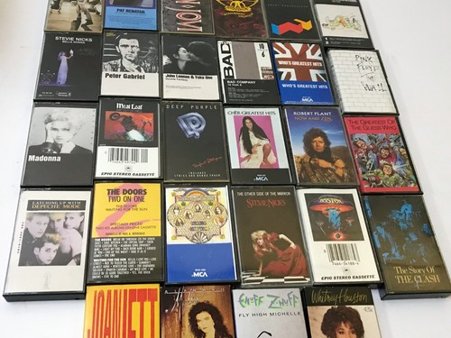 24+ CLASSIC ROCK & 1980s CASSETTE TAPES Doors Meatloaf Aerosmith Pink Floyd Who - Picture 4 of 10