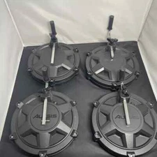 Set of 4 Alesis 8” Mesh Drum Pads (3 Toms & Snare) w/L-Bar Mounts